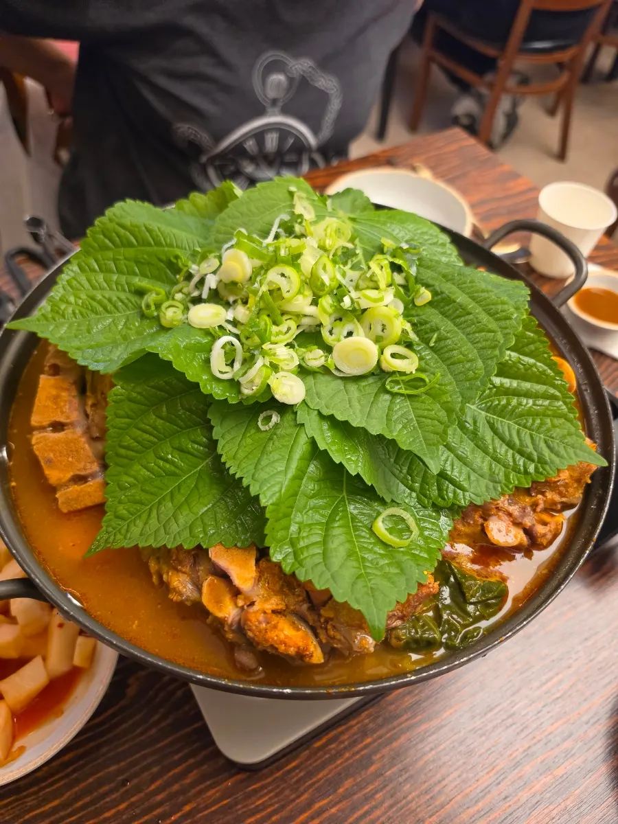 Kimchi served as a basic side dish