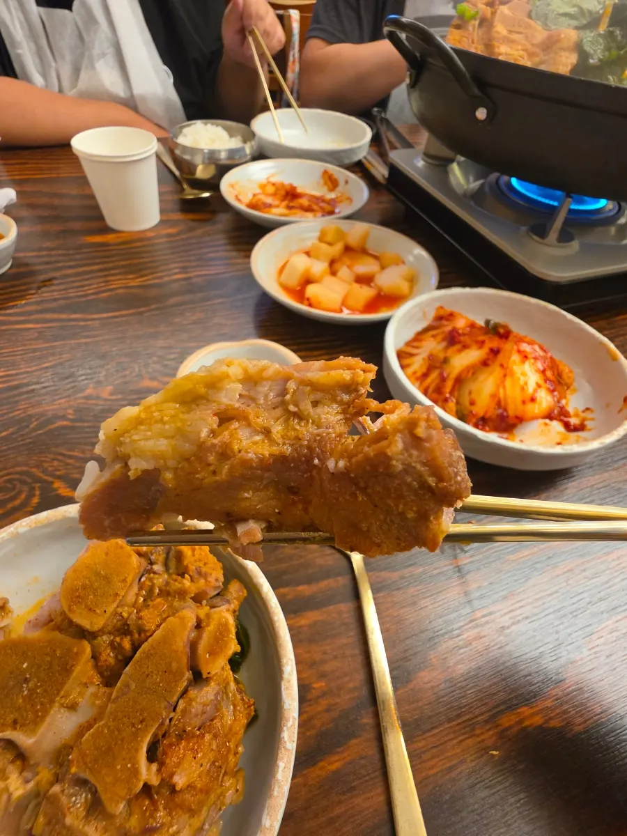 Gamjatang bone with thick meat attached