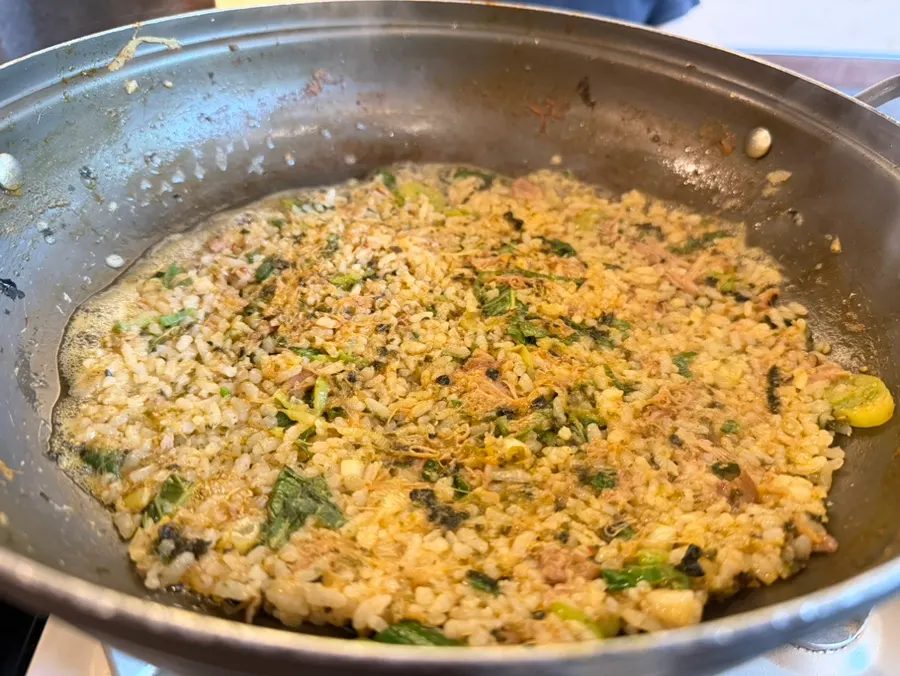 Fried rice finished off with the gamjatang broth