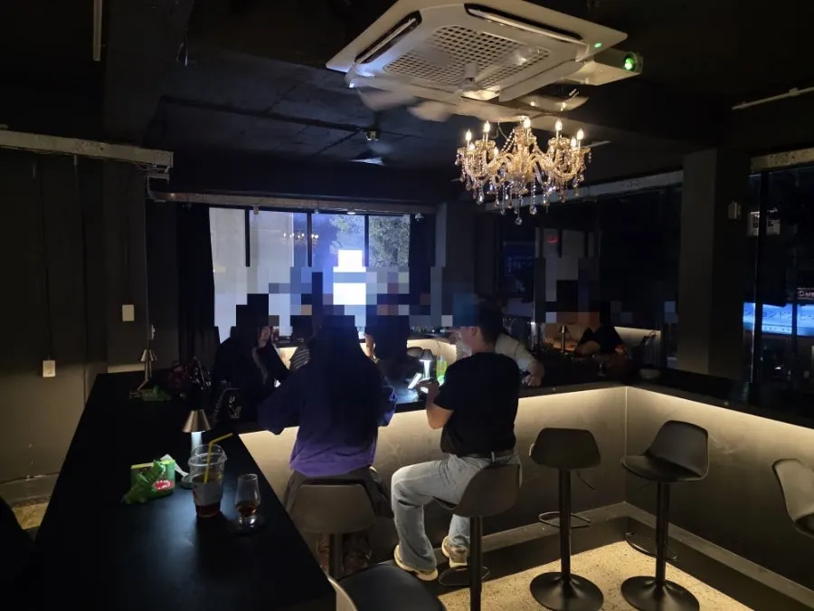 Interior bar space at Chomyeon in Dongmyeong-dong, Gwangju