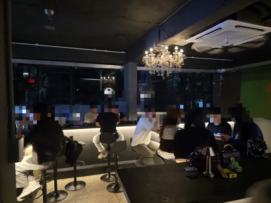Interior of Chomyeon, the Dongmyeong-dong solo-drinking bar