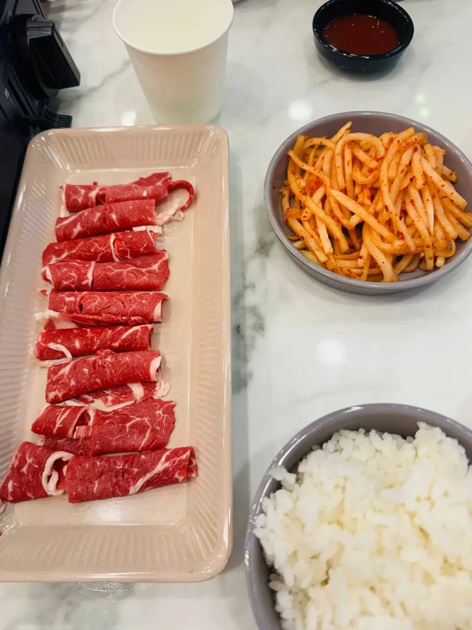Octopus cut into bite-sized pieces with the yeonpo-tang