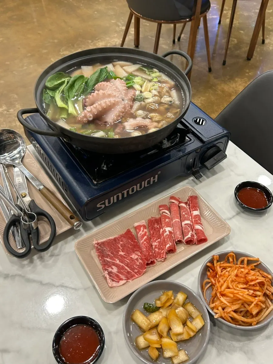 저녁특선 한정메뉴 연포탕 안내