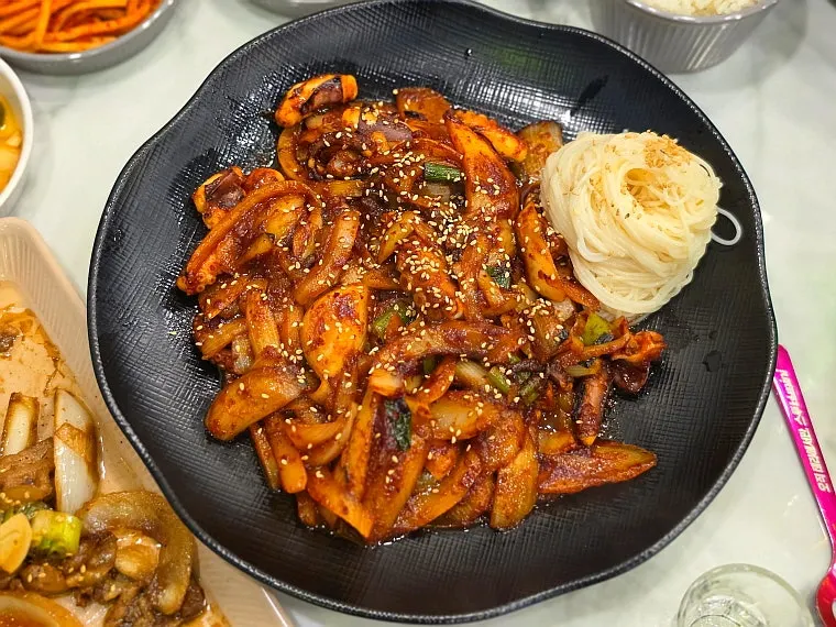 맵기를 선택한 촌길낙지 탄방점 낙지볶음