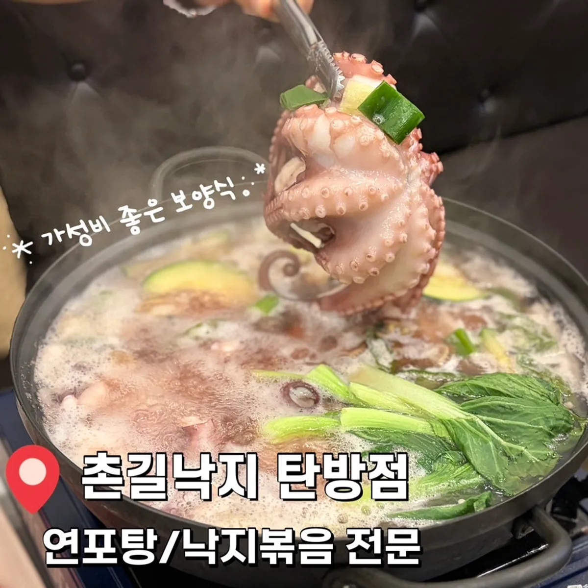 촌길낙지 탄방 본점 문어 낙지 연포탕 한 상