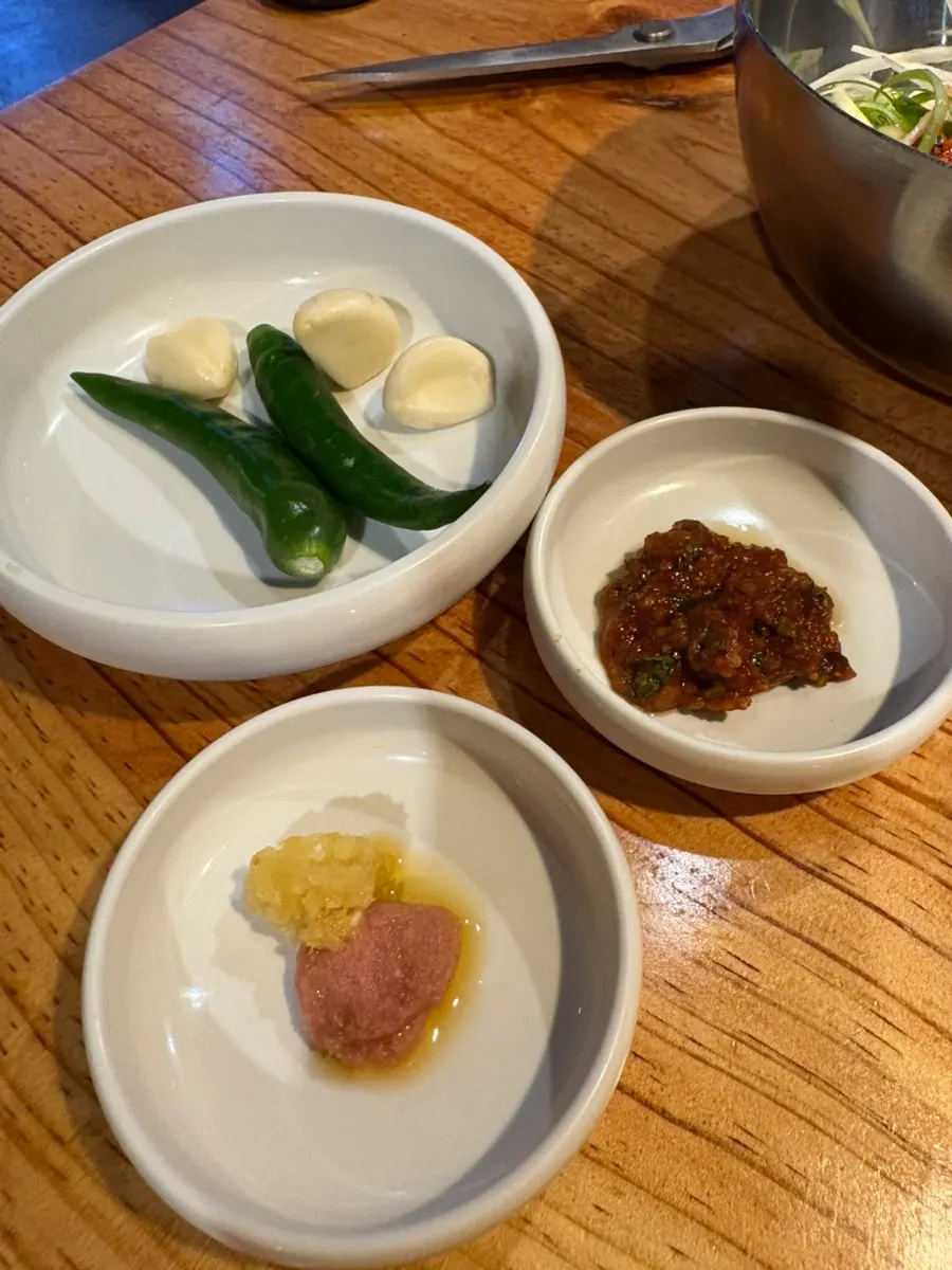 Plate of mentaiko and side dishes