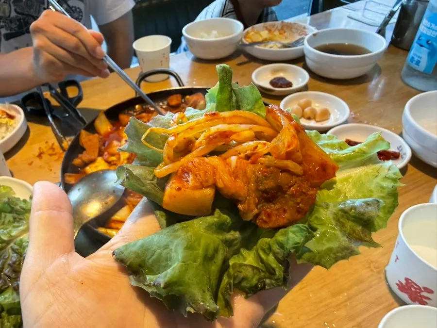 두루치기와 계란말이 조합