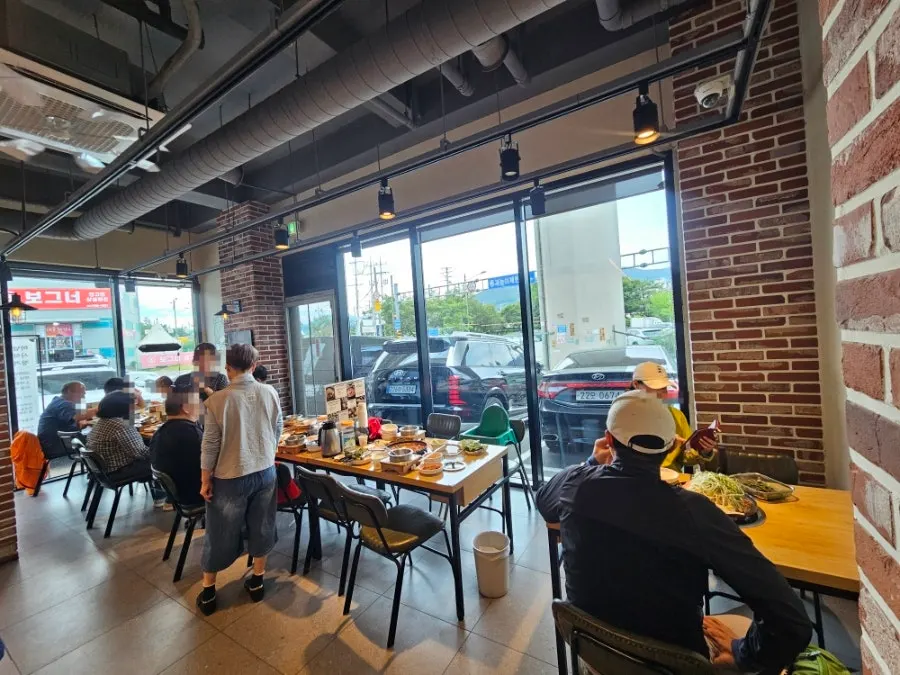 Comfortable dining atmosphere inside the restaurant