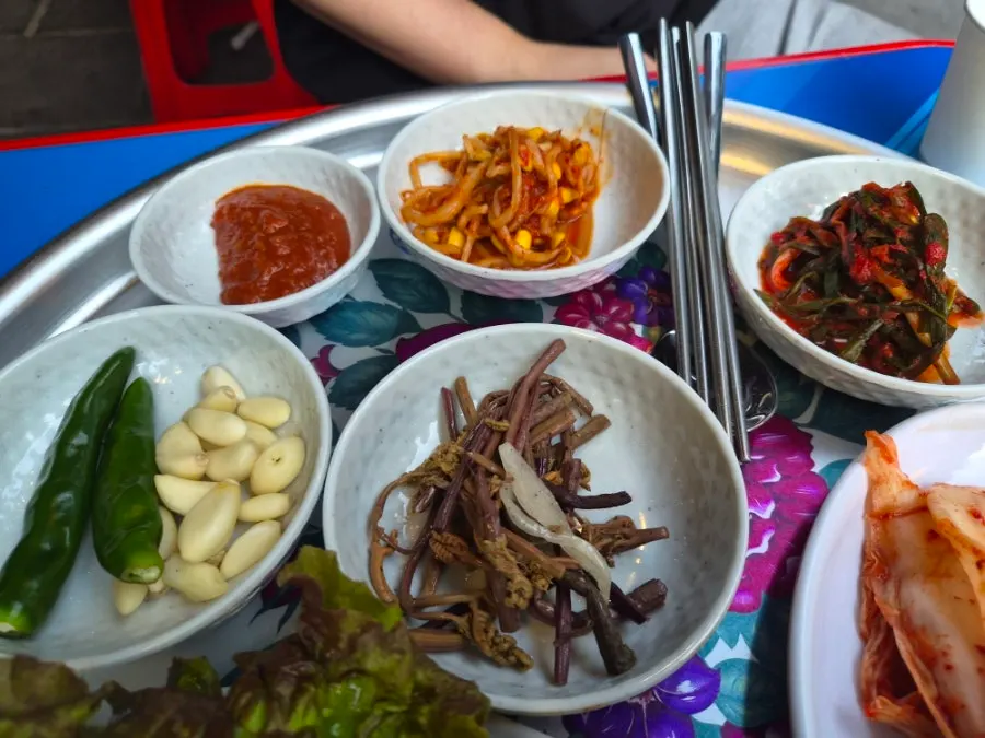 Chowon's frozen pork belly, two servings, set on the table
