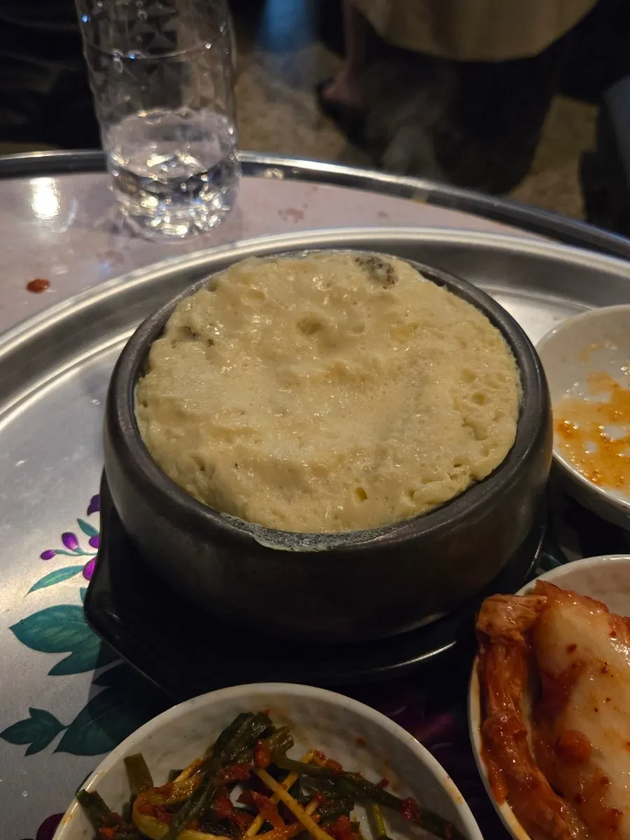 한 쌈 싸 먹는 냉삼과 파김치