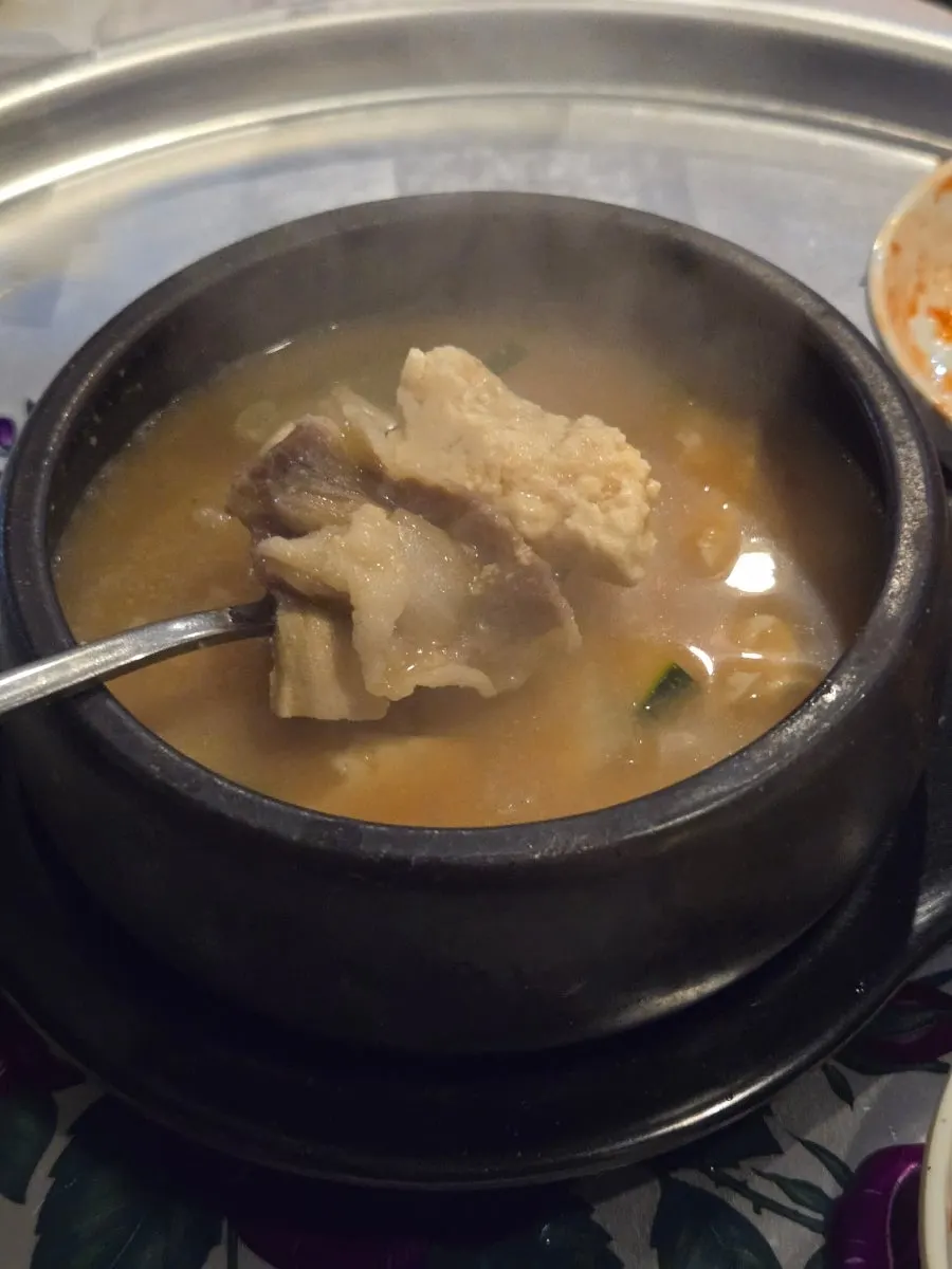 건더기 많은 차돌된장찌개