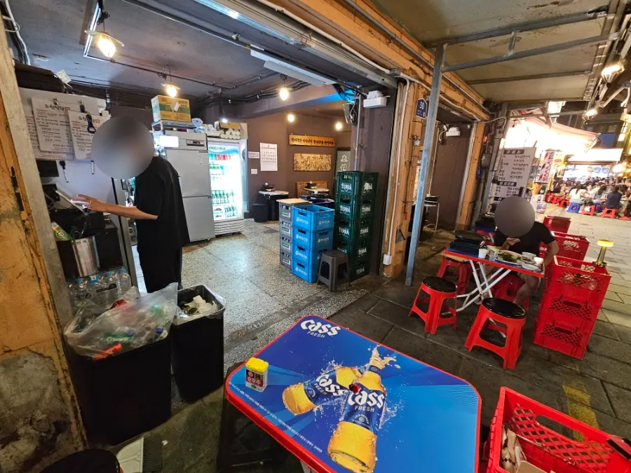 Chowon Restaurant's outdoor tent tables spread out widely