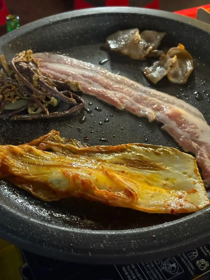 식사 후반 초원식당 야장 테이블