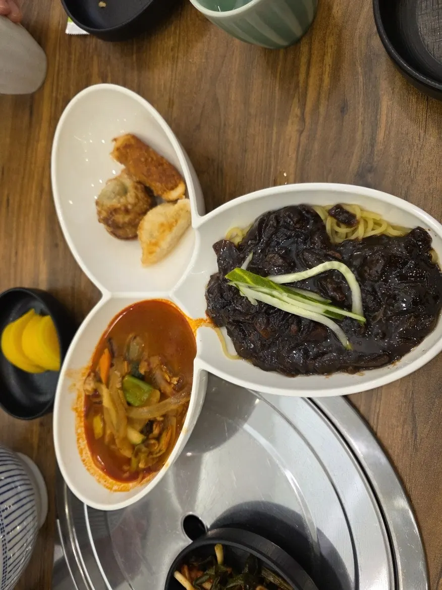 탕수육 한 조각 클로즈업