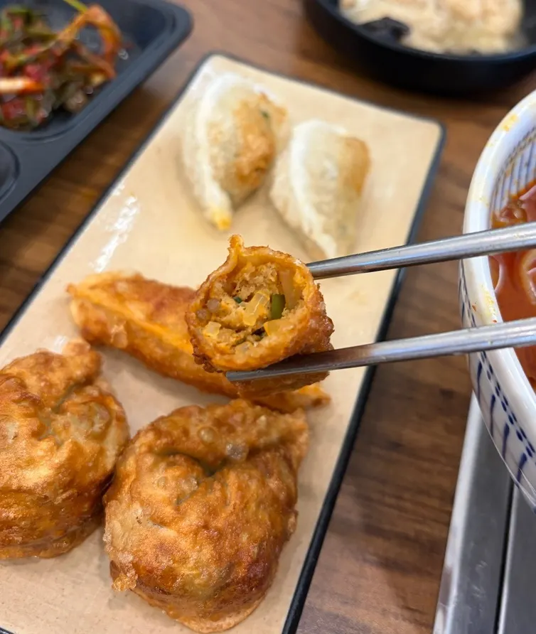 모듬만두 단면