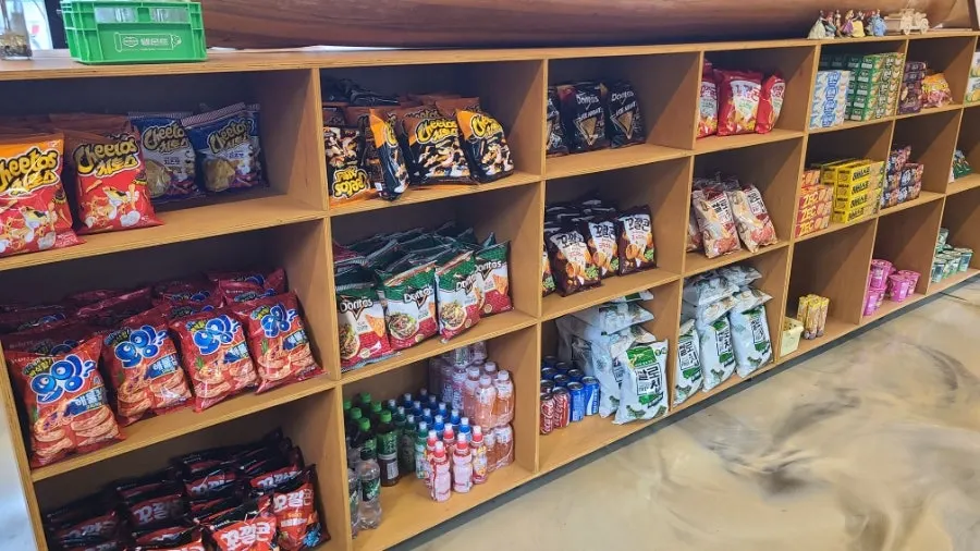 Claw machine and arcade games in the store