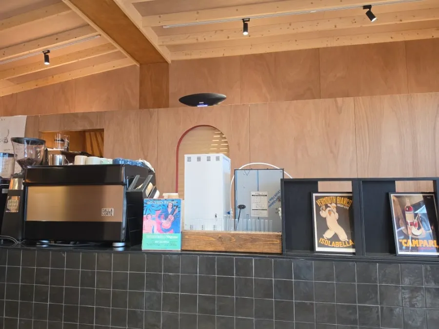 Relaxed interior space at Hoot