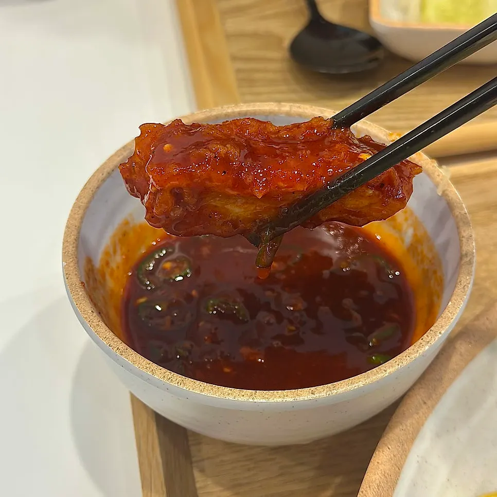 매운돈까스와 매운 소스