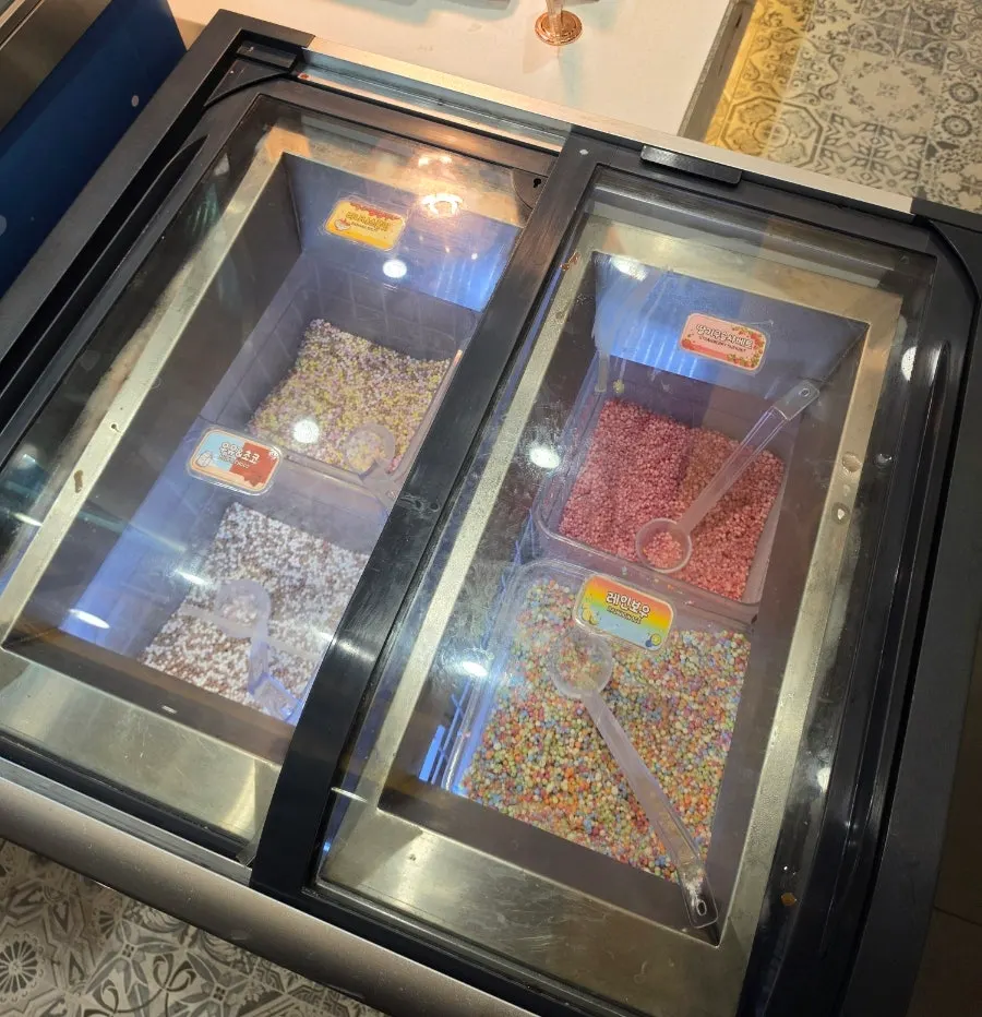 Popular raw beef corner