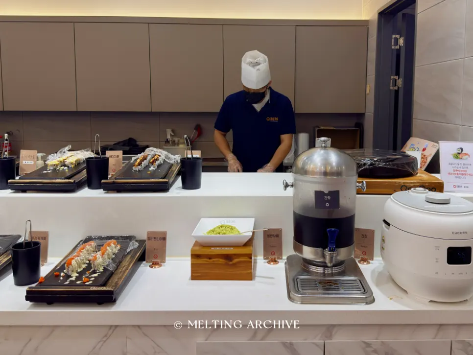 Sushi corner at QooQoo Chuncheon Branch