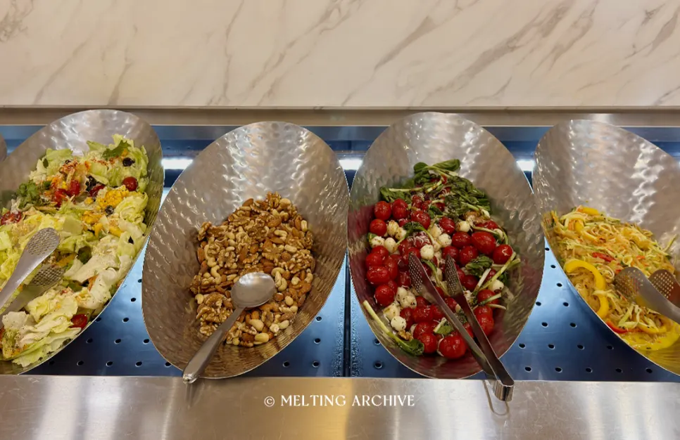A salad plate good for keeping to a diet