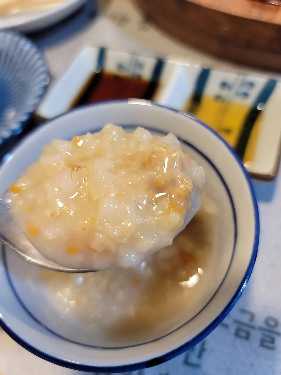 Plate of kombujimae-aged tuna sashimi