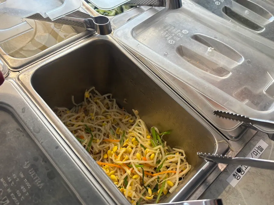 Aprons and supplies at the self-serve bar