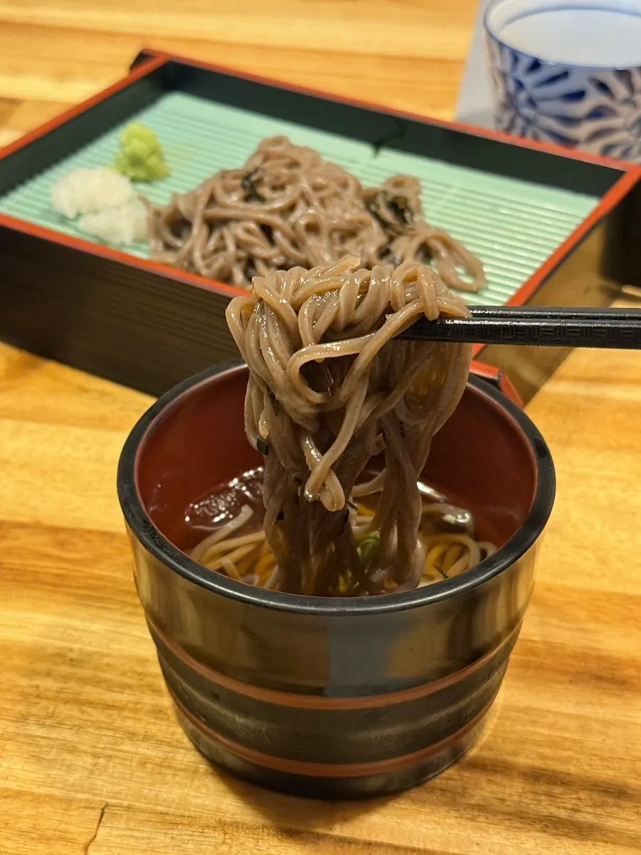 마지막 식사 냉모밀과 알밥