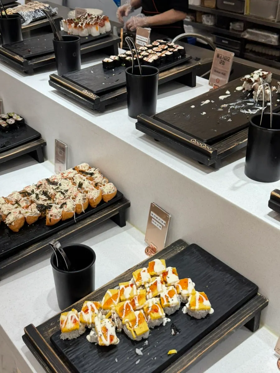 Front side dish station at the QooQoo Chuncheon Branch buffet