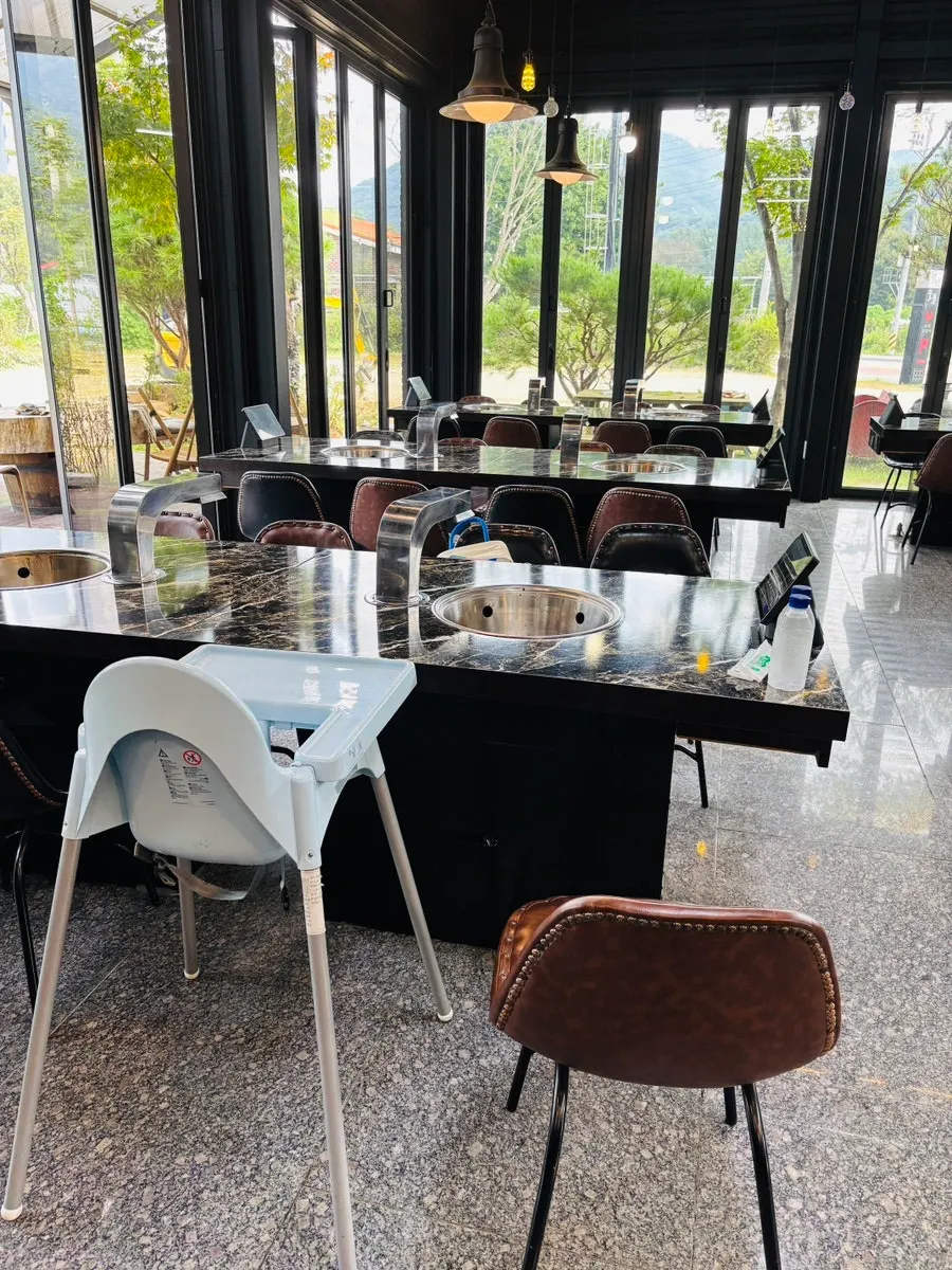 Table with the full two-person set laid out