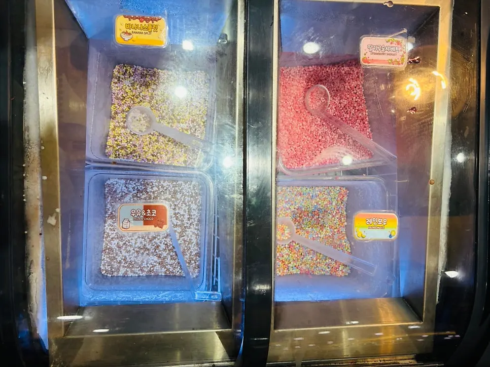 Self-made shaved ice (patbingsu)