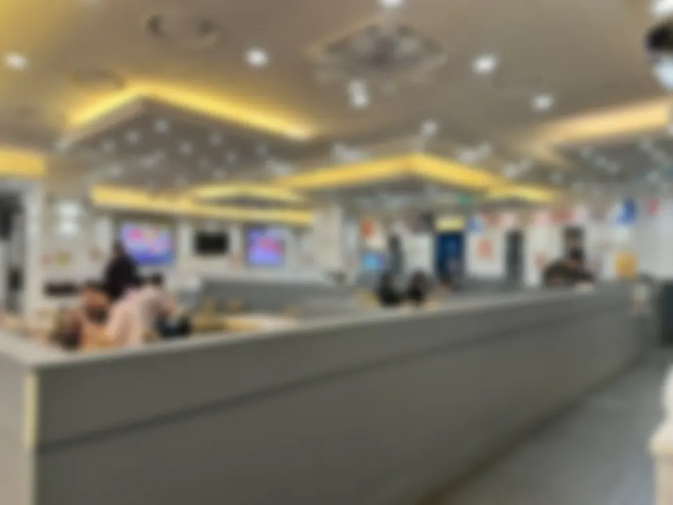 저녁 타임 쿠우쿠우 춘천점 홀 풍경