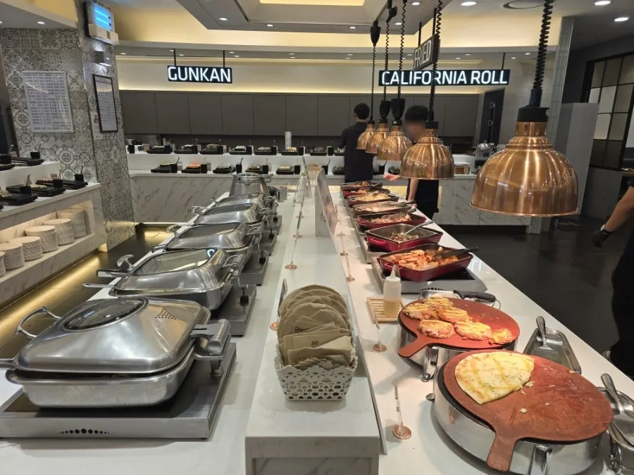 Warm grilled dishes