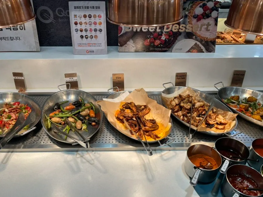 Newly added BBQ station
