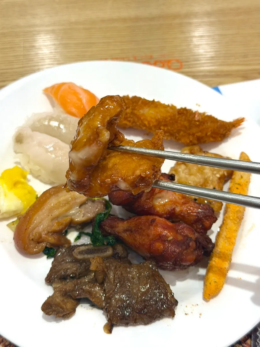 A plate of spicy Kooa Chicken