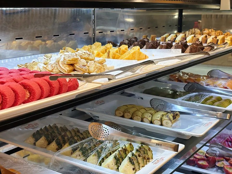Dessert and bread display corner