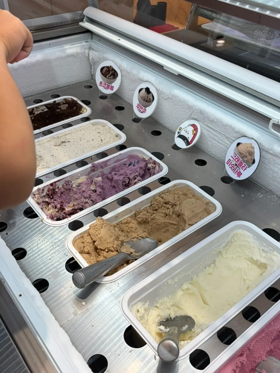 Ice cream corner at the buffet