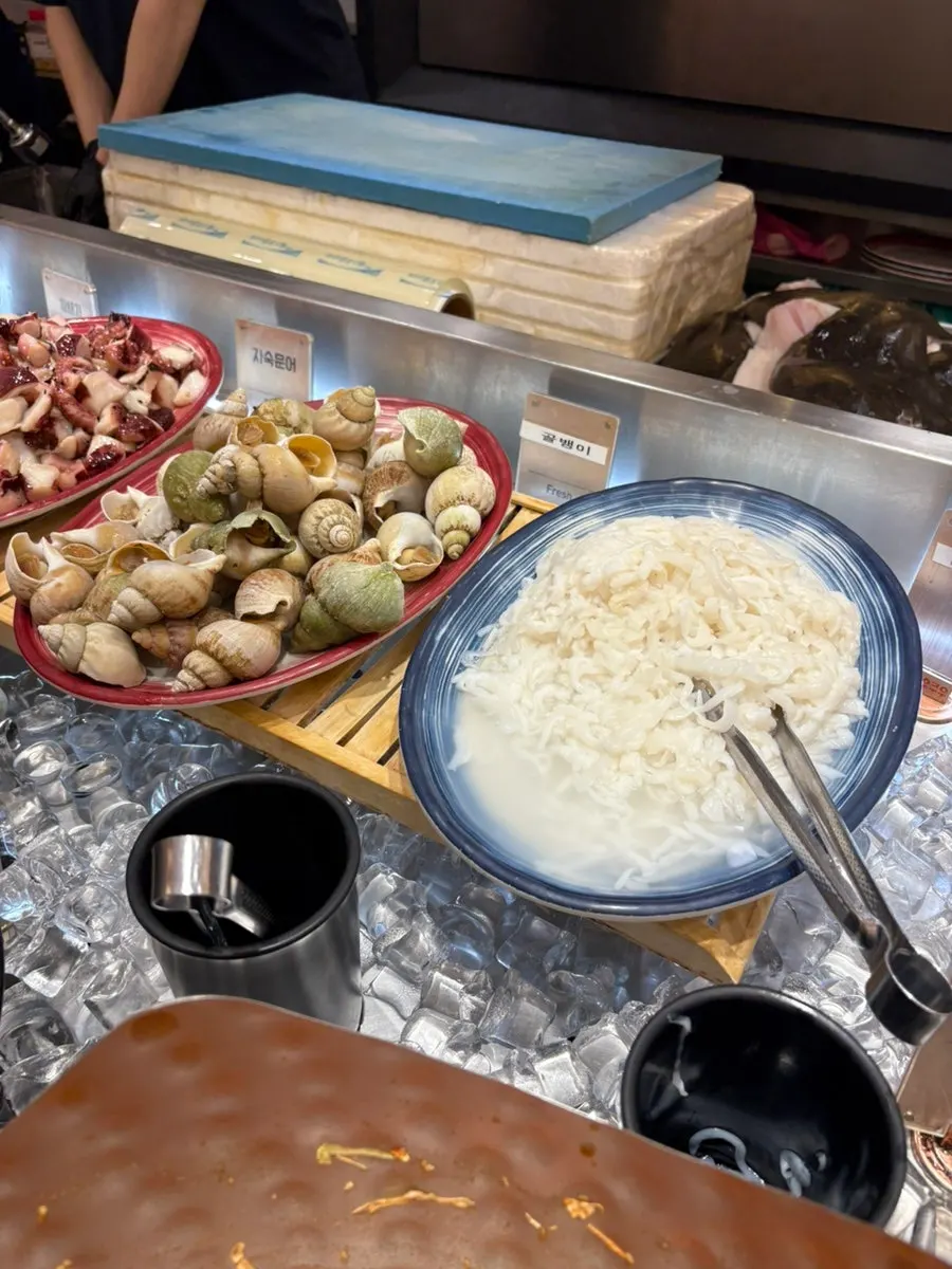 A plate of seafood menu beyond sushi