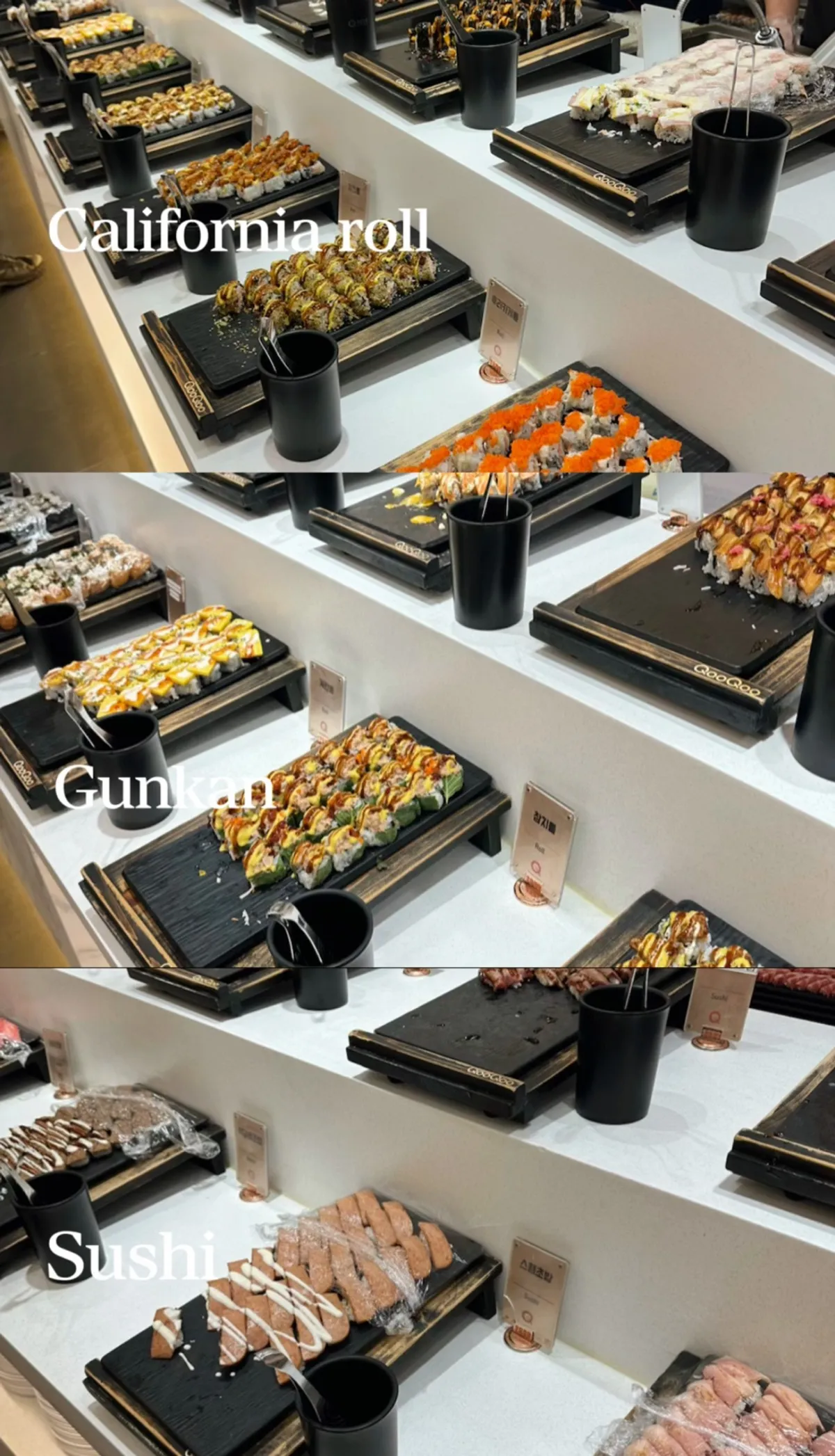 Đĩa sushi lấy tại QooQoo Chuncheon Branch