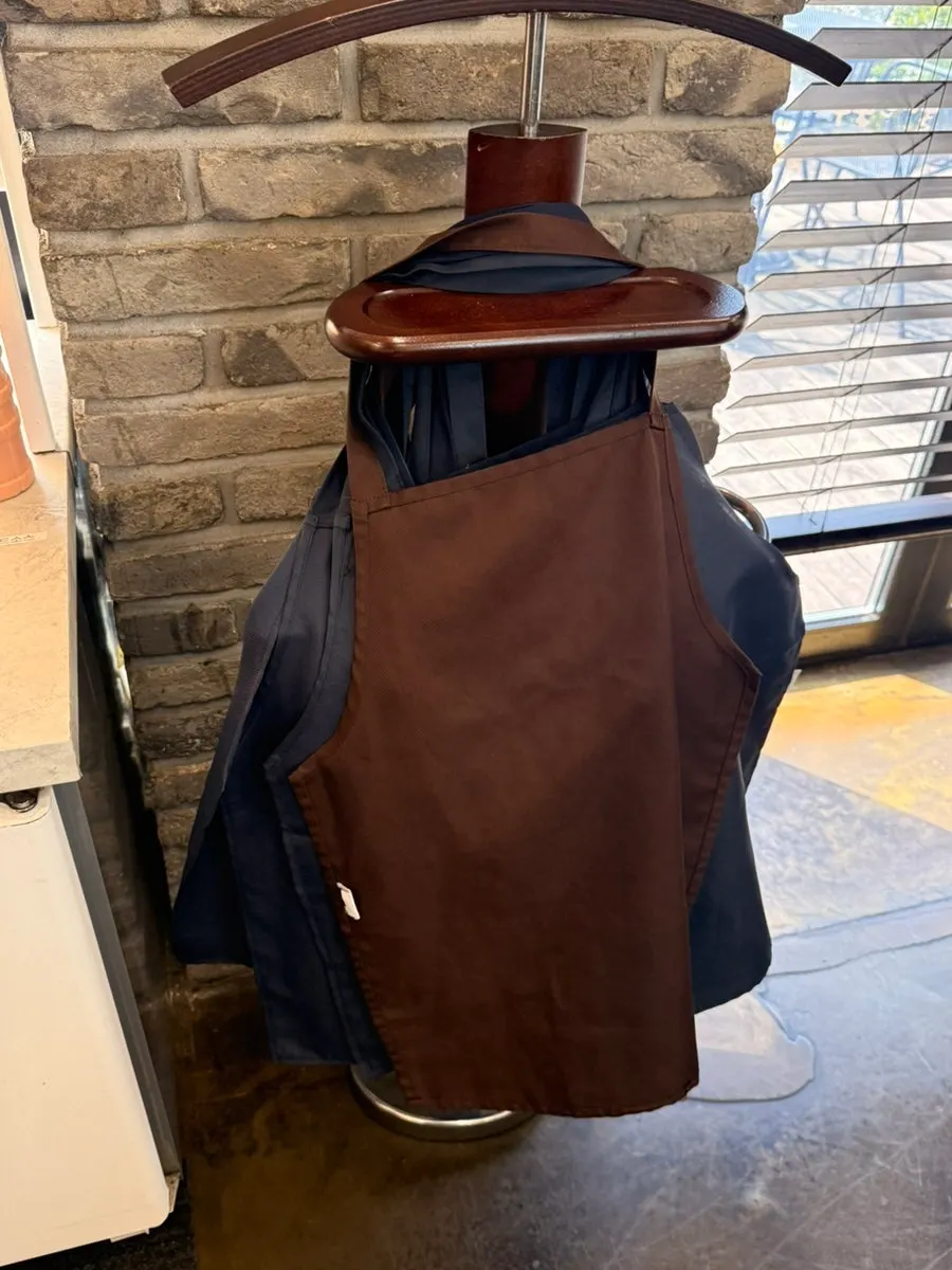 Aprons hanging in the restaurant