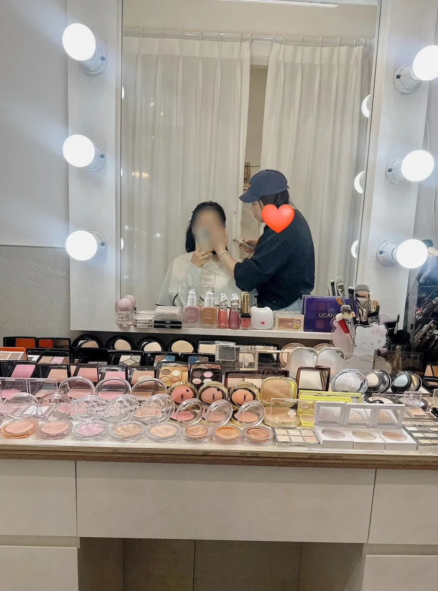 Basic skincare being applied after a 1:1 consultation