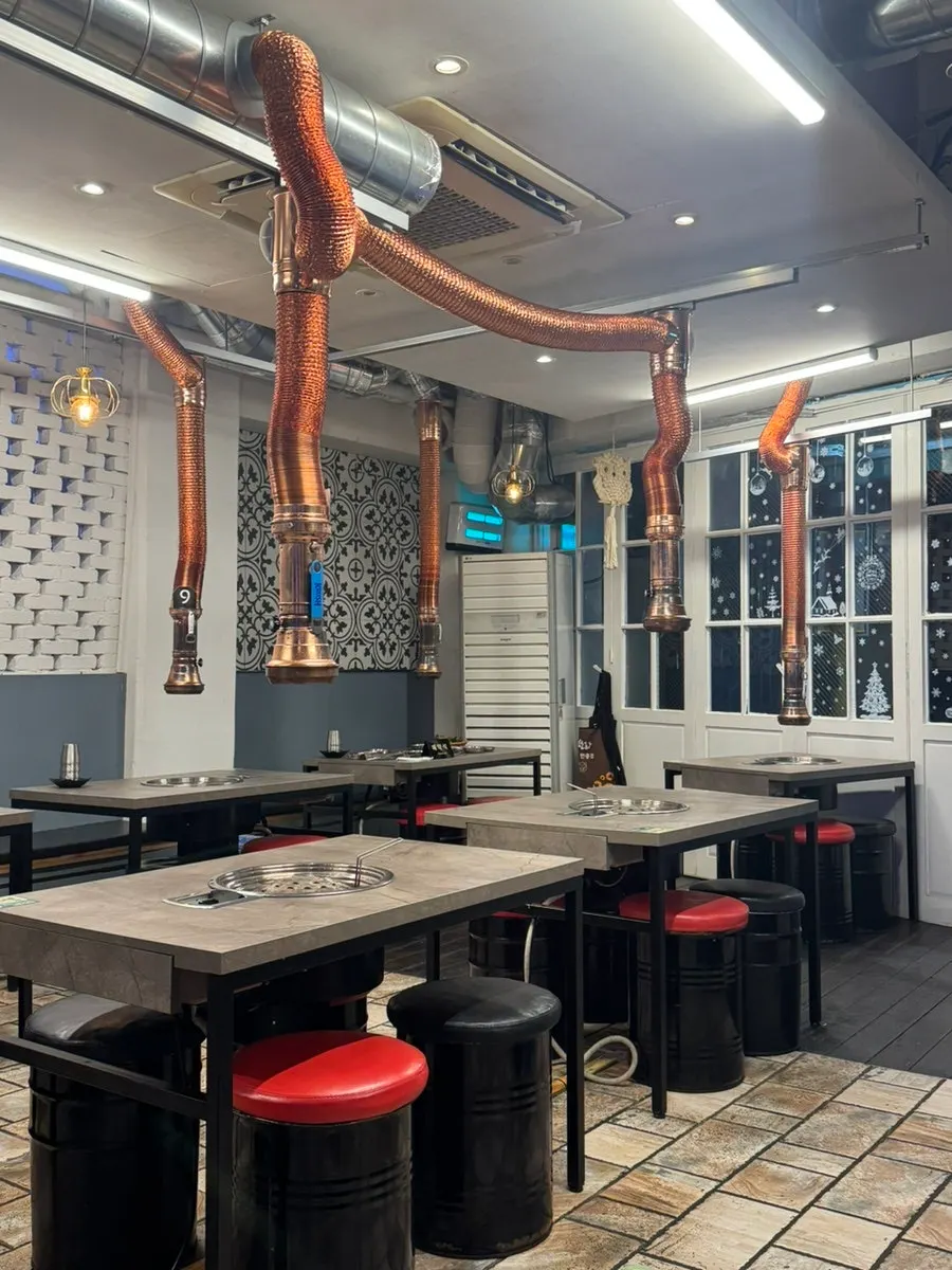 Clean, well-maintained Korean BBQ restaurant interior