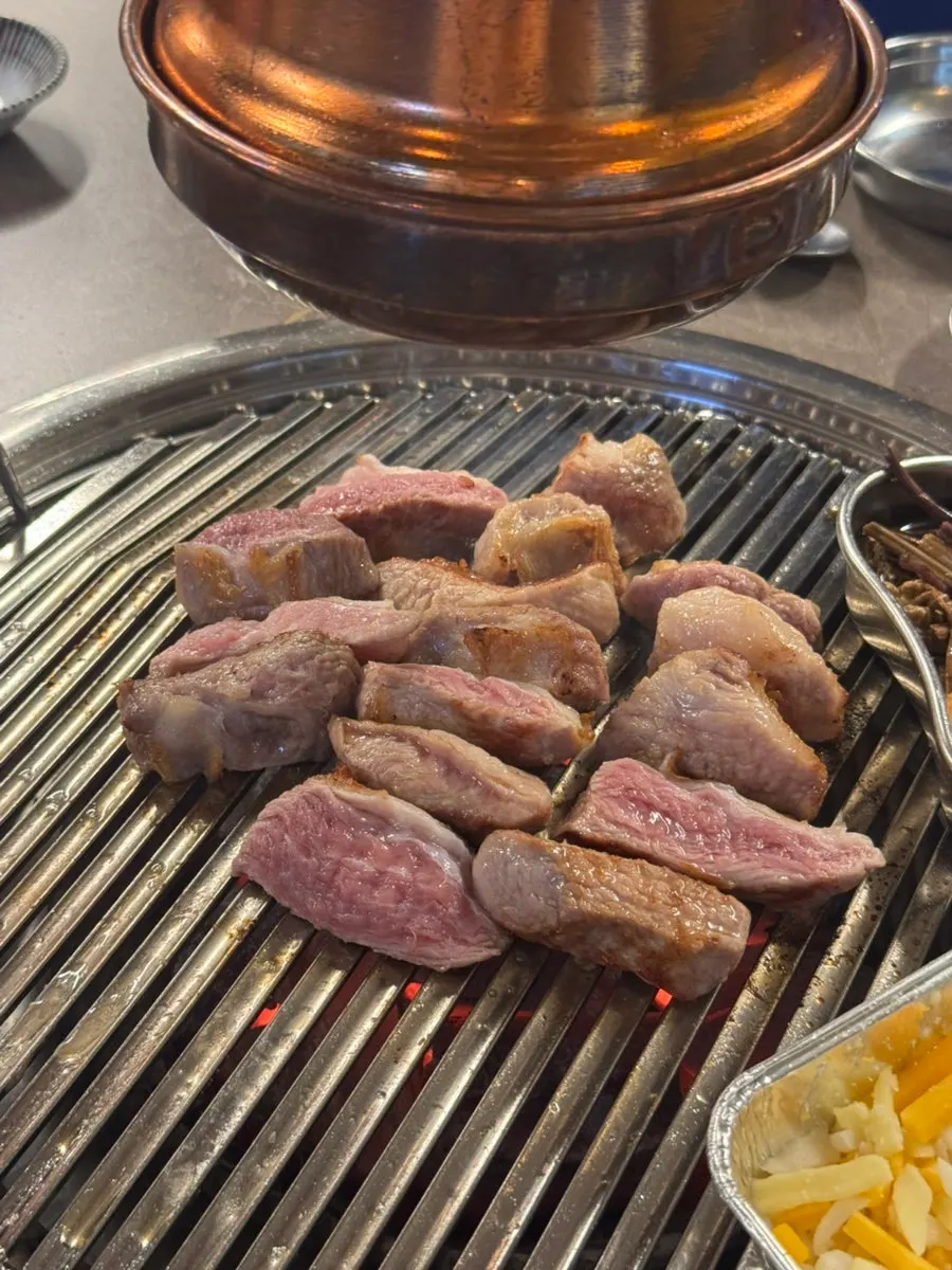 Two servings of gabrisal on the grill