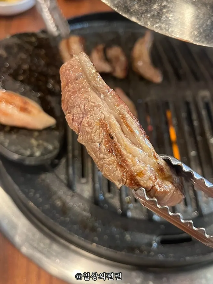 구워진 숙성 고기 한 점