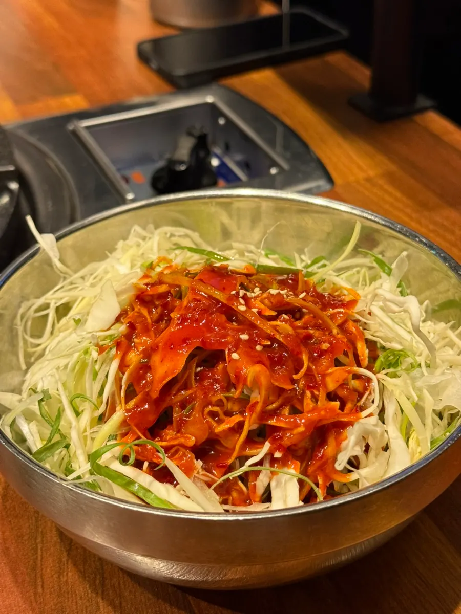 양념 파채 한 접시