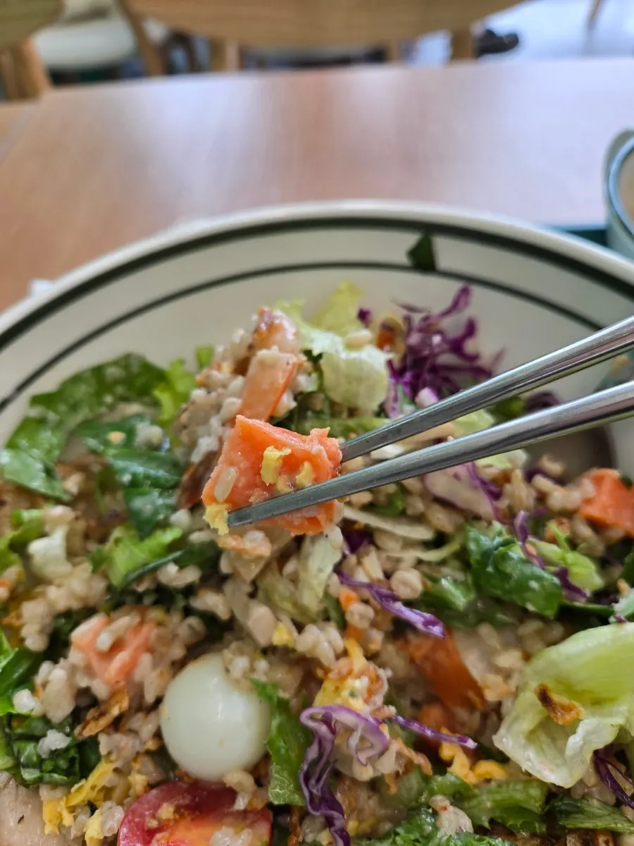 Poke with myeongran wasabi mayo