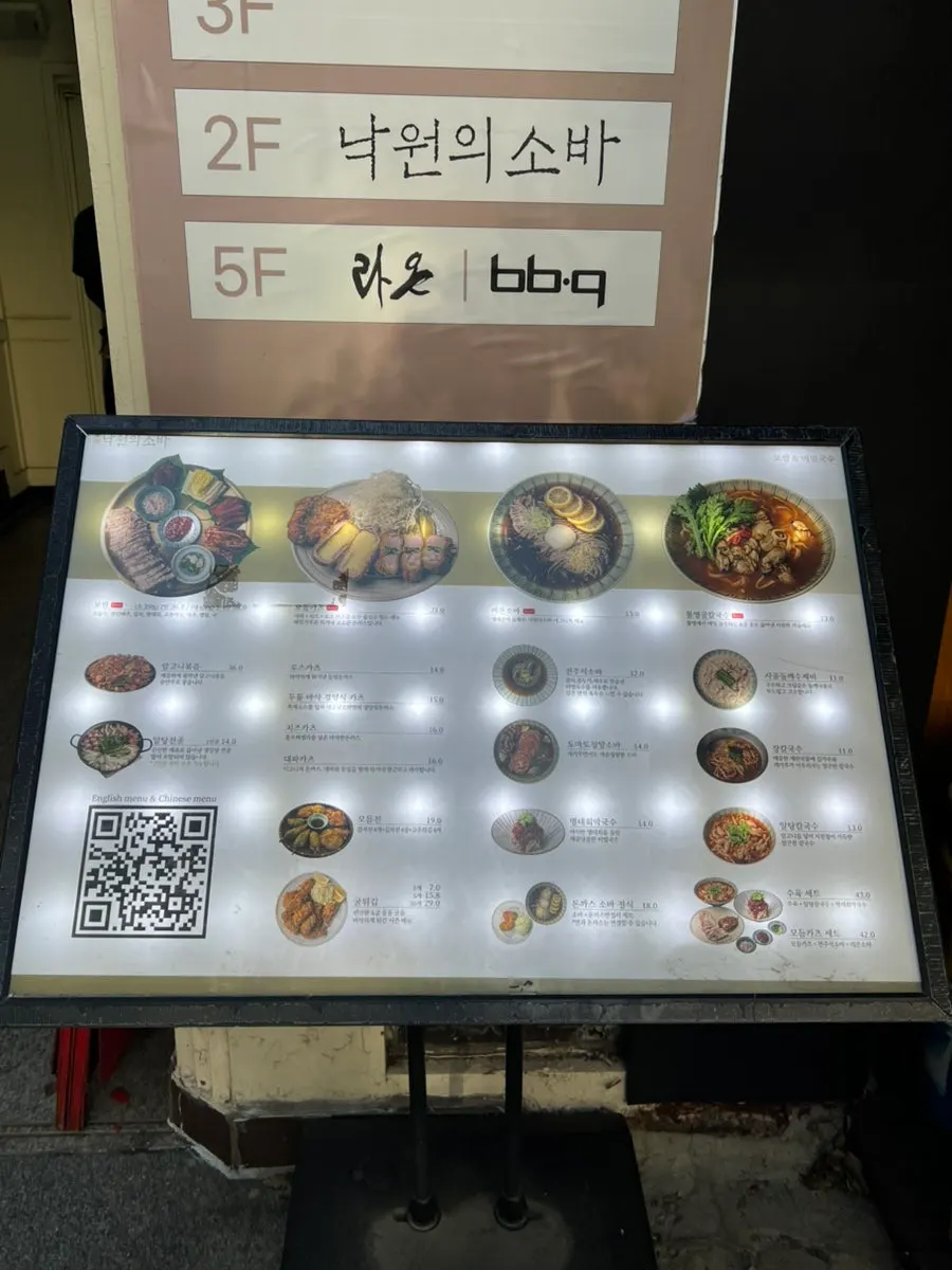 Information outside Nagwon-ui Soba