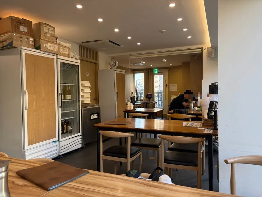 Clean, tidy interior of the Nagwon-ui Soba dining hall