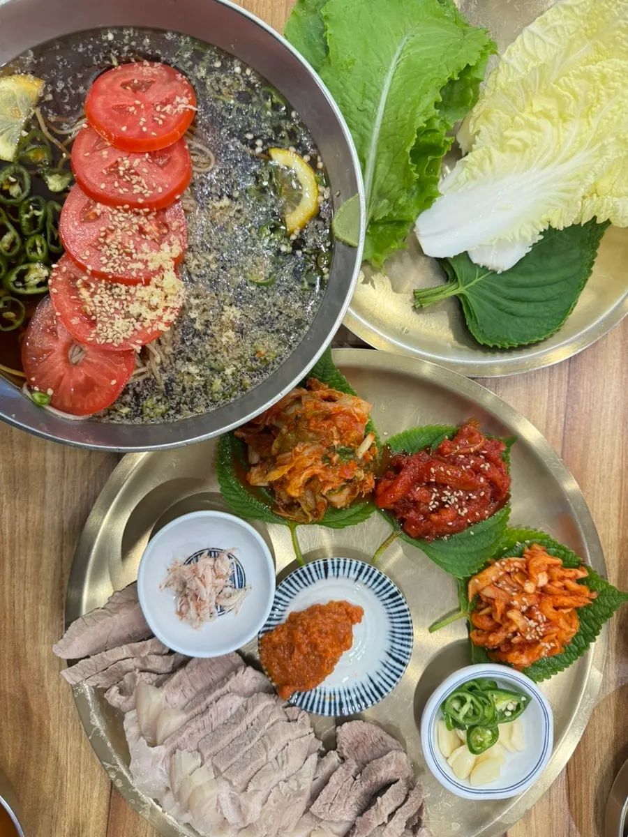 양 많은 낙원의소바 보쌈 2인 기준 360g