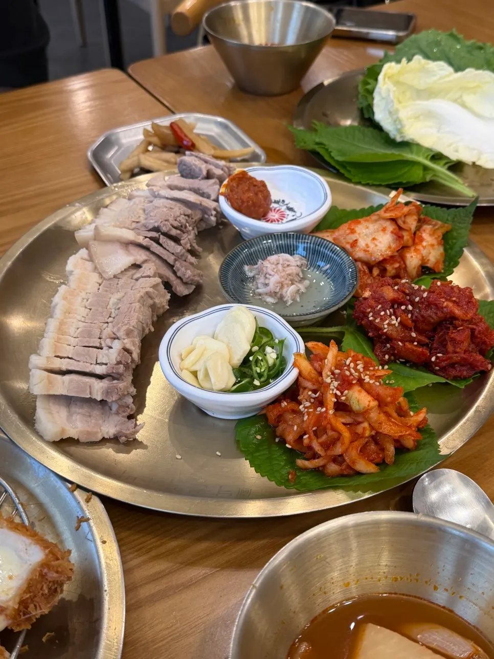 한돈 보쌈 소자 한 상